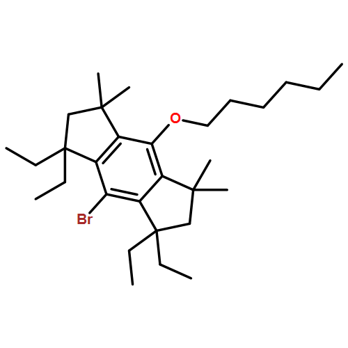 s-Indacene, 4-bromo-3,3,5,5-tetraethyl-8-(hexyloxy)-1,2,3,5,6,7-hexahydro-1,1,7,7-tetramethyl- 