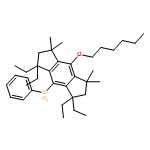 s-Indacene, 1,1,7,7-tetraethyl-4-(hexyloxy)-1,2,3,5,6,7-hexahydro-3,3,5,5-tetramethyl-8-(phenylsilyl)- 