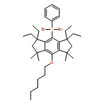 s-Indacene, 4-(dibromophenylsilyl)-3,3,5,5-tetraethyl-8-(hexyloxy)-1,2,3,5,6,7-hexahydro-1,1,7,7-tetramethyl- 