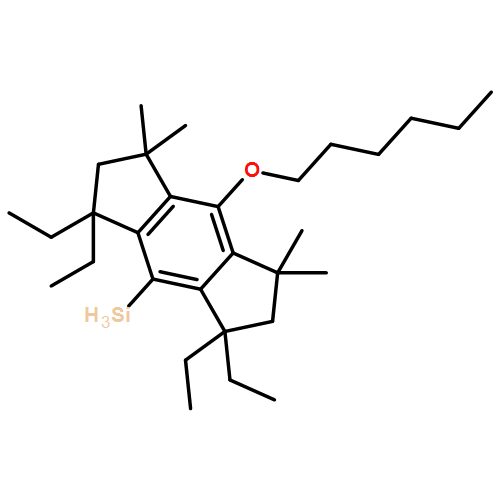 s-Indacene, 1,1,7,7-tetraethyl-4-(hexyloxy)-1,2,3,5,6,7-hexahydro-3,3,5,5-tetramethyl-8-silyl- 