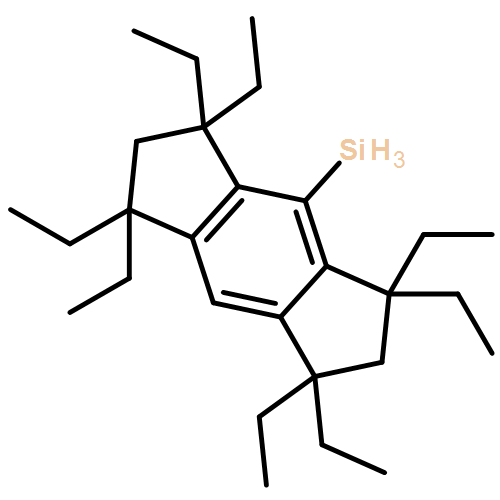 s-Indacene, 1,1,3,3,5,5,7,7-octaethyl-1,2,3,5,6,7-hexahydro-4-silyl- 