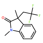 2H-Indol-2-one, 1,3-dihydro-1,3-dimethyl-3-(2,2,2-trifluoroethyl)- 