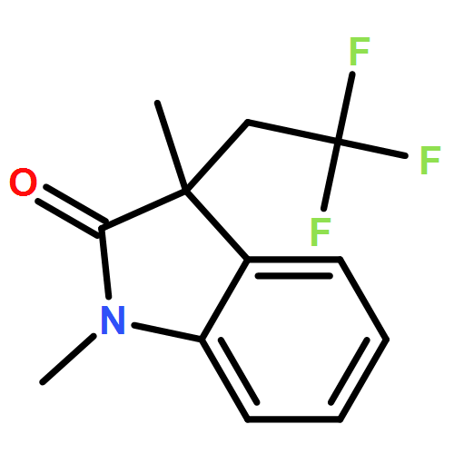 2H-Indol-2-one, 1,3-dihydro-1,3-dimethyl-3-(2,2,2-trifluoroethyl)- 