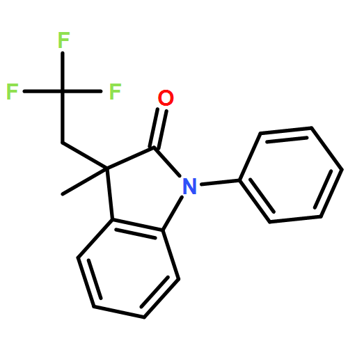 2H-Indol-2-one, 1,3-dihydro-3-methyl-1-phenyl-3-(2,2,2-trifluoroethyl)- 