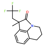 4H-Pyrrolo[3,2,1-ij]quinolin-2(1H)-one, 5,6-dihydro-1-methyl-1-(2,2,2-trifluoroethyl)- 