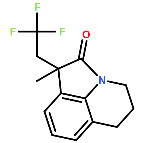 4H-Pyrrolo[3,2,1-ij]quinolin-2(1H)-one, 5,6-dihydro-1-methyl-1-(2,2,2-trifluoroethyl)- 