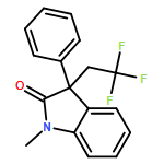 2H-Indol-2-one, 1,3-dihydro-1-methyl-3-phenyl-3-(2,2,2-trifluoroethyl)- 