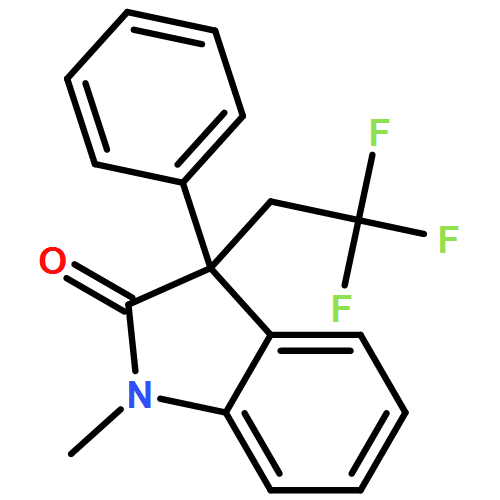 2H-Indol-2-one, 1,3-dihydro-1-methyl-3-phenyl-3-(2,2,2-trifluoroethyl)- 