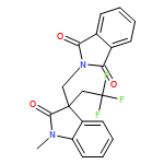 1H-Isoindole-1,3(2H)-dione, 2-[[2,3-dihydro-1-methyl-2-oxo-3-(2,2,2-trifluoroethyl)-1H-indol-3-yl]methyl]- 