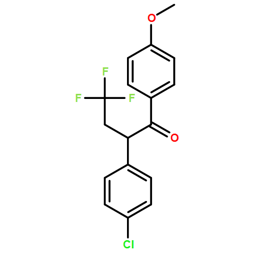 1-Butanone, 2-(4-chlorophenyl)-4,4,4-trifluoro-1-(4-methoxyphenyl)- 