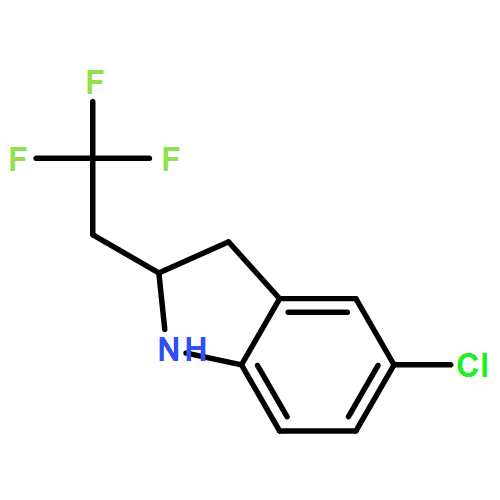 1H-Indole, 5-chloro-2,3-dihydro-2-(2,2,2-trifluoroethyl)- 