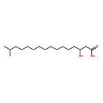 Isoheptadecanoic acid, 3-hydroxy- (9CI) 