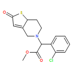 Thieno[3,2-c]pyridine-5(4H)-acetic acid, α-(2-chlorophenyl)-2,6,7,7a-tetrahydro-2-oxo-, methyl ester, (αS,7aS)- 