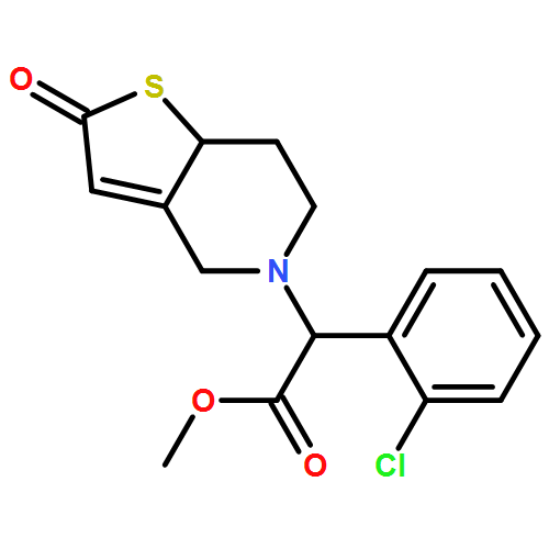 Thieno[3,2-c]pyridine-5(4H)-acetic acid, α-(2-chlorophenyl)-2,6,7,7a-tetrahydro-2-oxo-, methyl ester, (αS,7aS)- 