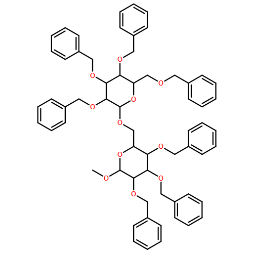 α-D-Glucopyranoside, methyl 2,3,4-tris-O-(phenylmethyl)-6-O-[2,3,4,6-tetrakis-O-(phenylmethyl)-β-D-glucopyranosyl]- 