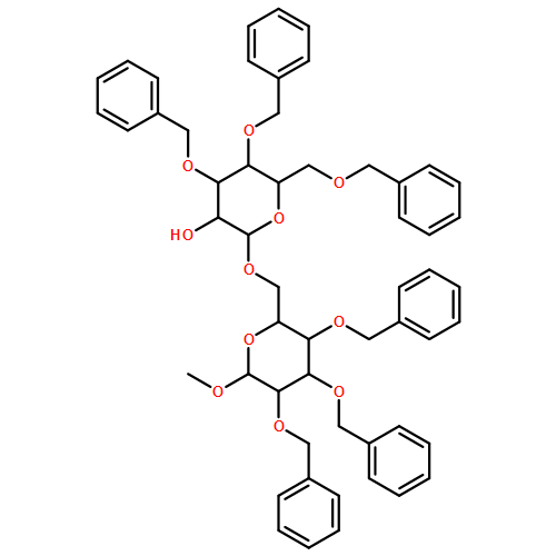 α-D-Glucopyranoside, methyl 2,3,4-tris-O-(phenylmethyl)-6-O-[3,4,6-tris-O-(phenylmethyl)-β-D-glucopyranosyl]- 