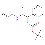 Carbamic acid, N-[2-oxo-1-phenyl-2-(2-propen-1-ylamino)ethyl]-, 1,1-dimethylethyl ester 