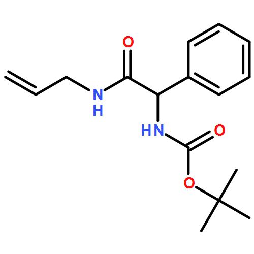 Carbamic acid, N-[2-oxo-1-phenyl-2-(2-propen-1-ylamino)ethyl]-, 1,1-dimethylethyl ester 