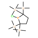 Phospholane, 1-chloro-2,2,5,5-tetrakis(trimethylsilyl)- 