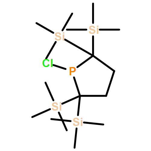 Phospholane, 1-chloro-2,2,5,5-tetrakis(trimethylsilyl)- 