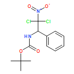 Carbamic acid, N-(2,2-dichloro-2-nitro-1-phenylethyl)-, 1,1-dimethylethyl ester 