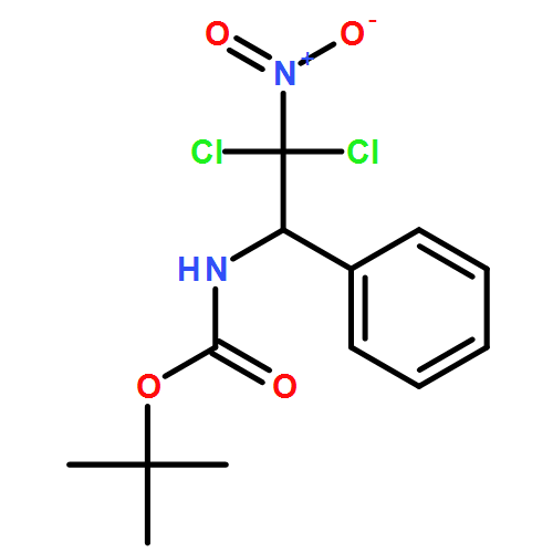 Carbamic acid, N-(2,2-dichloro-2-nitro-1-phenylethyl)-, 1,1-dimethylethyl ester 