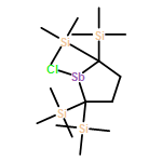 Stibolane, 1-chloro-2,2,5,5-tetrakis(trimethylsilyl)- 