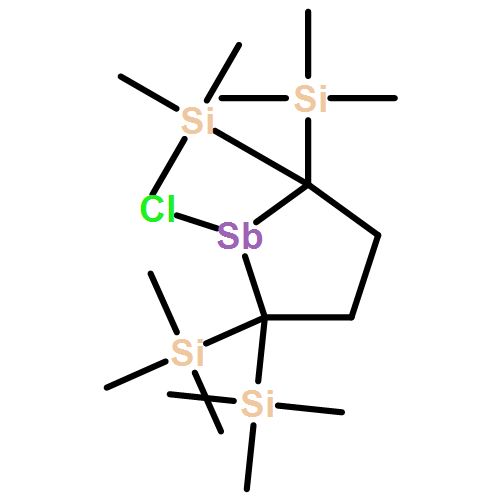 Stibolane, 1-chloro-2,2,5,5-tetrakis(trimethylsilyl)- 