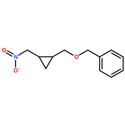 Benzene, [[[(1R,2S)-2-(nitromethyl)cyclopropyl]methoxy]methyl]-, rel- 