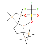 Methanesulfonic acid, 1,1,1-trifluoro-, 2,2,5,5-tetrakis(trimethylsilyl)-1-phospholanyl ester 