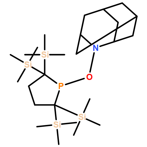 2-Azatricyclo[3.3.1.13,7]decane, 2-[[2,2,5,5-tetrakis(trimethylsilyl)-1-phospholanyl]oxy]- 