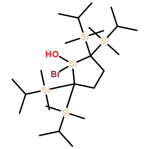 Silacyclopentan-1-ol, 1-bromo-2,2,5,5-tetrakis[dimethyl(1-methylethyl)silyl]- 