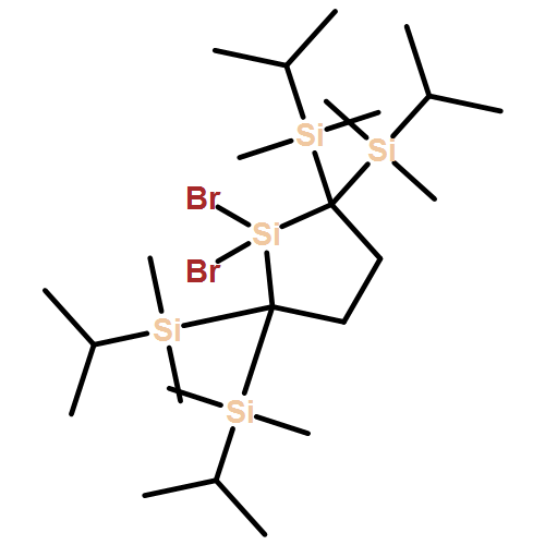 Silacyclopentane, 1,1-dibromo-2,2,5,5-tetrakis[dimethyl(1-methylethyl)silyl]- 