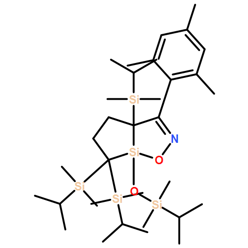 4H-Silolo[2,1-d][1,2,5]oxazasilole, 3a,6,6-tris[dimethyl(1-methylethyl)silyl]-7-[[dimethyl(1-methylethyl)silyl]oxy]-3a,5,6,7-tetrahydro-3-(2,4,6-trimethylphenyl)-, (3aR,7R)-rel- 