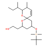 1,7-Dioxaspiro[5.5]undec-10-ene-2-ethanol, 4-[[(1,1-dimethylethyl)dimethylsilyl]oxy]-9-methyl-8-[(1S)-1-methylpropyl]-, (2R,4S,6S,8R,9S)- 