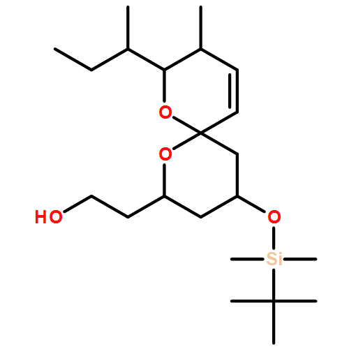 1,7-Dioxaspiro[5.5]undec-10-ene-2-ethanol, 4-[[(1,1-dimethylethyl)dimethylsilyl]oxy]-9-methyl-8-[(1S)-1-methylpropyl]-, (2R,4S,6S,8R,9S)- 