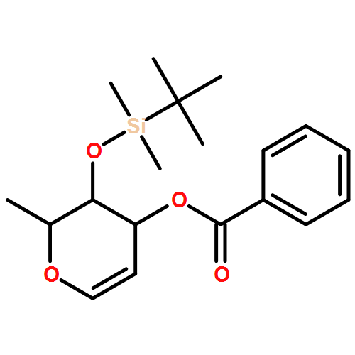 L-arabino-Hex-1-enitol, 1,5-anhydro-2,6-dideoxy-4-O-[(1,1-dimethylethyl)dimethylsilyl]-, 3-benzoate 