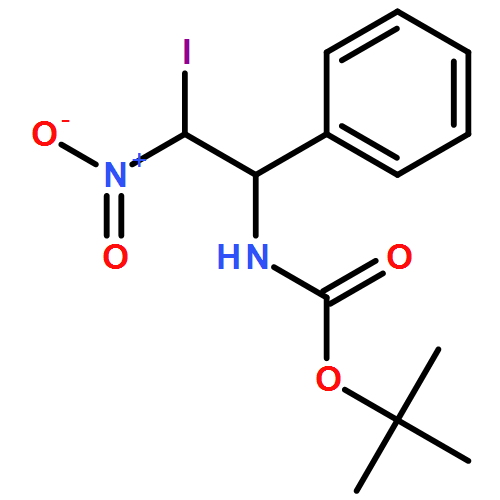 Carbamic acid, N-(2-iodo-2-nitro-1-phenylethyl)-, 1,1-dimethylethyl ester 