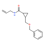 Cyclopropanecarboxamide, 2-[(phenylmethoxy)methyl]-N-2-propen-1-yl-, (1R,2S)-rel- 