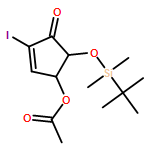 2-Cyclopenten-1-one, 4-(acetyloxy)-5-[[(1,1-dimethylethyl)dimethylsilyl]oxy]-2-iodo-, (4R,5S)- 