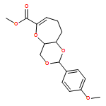 4H-1,3-Dioxino[5,4-b]oxepin-6-carboxylic acid, 4a,8,9,9a-tetrahydro-2-(4-methoxyphenyl)-, methyl ester, (2R,4aR,9aS)- 