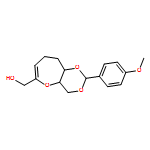 4H-1,3-Dioxino[5,4-b]oxepin-6-methanol, 4a,8,9,9a-tetrahydro-2-(4-methoxyphenyl)-, (2R,4aR,9aS)- 