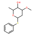 α-L-arabino-Hexopyranoside, phenyl 2,6-dideoxy-3-O-methyl-1-thio- 