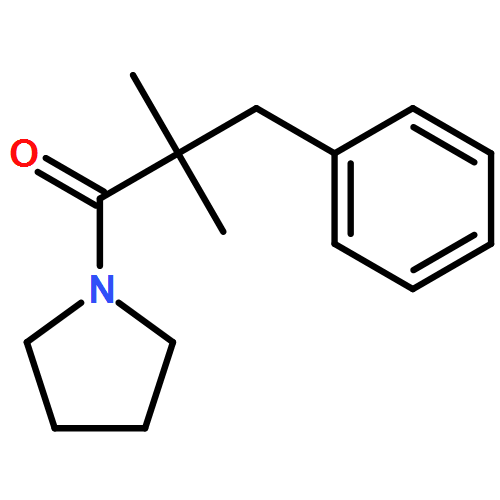 1-Propanone, 2-methyl-2-(phenylmethyl)-1-(1-pyrrolidinyl)- 