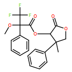 Benzeneacetic acid, α-methoxy-α-(trifluoromethyl)-, (3R,4S)-tetrahydro-4-methyl-2-oxo-4-phenyl-3-furanyl ester, (αS)- 