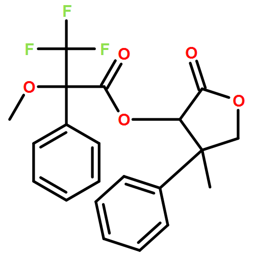 Benzeneacetic acid, α-methoxy-α-(trifluoromethyl)-, (3R,4S)-tetrahydro-4-methyl-2-oxo-4-phenyl-3-furanyl ester, (αS)- 