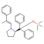 Pyrrolidine, 2-[diphenyl[(trimethylsilyl)oxy]methyl]-1-[(1E)-2-phenyl-1-propen-1-yl]-, (2R)- 