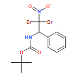 Carbamic acid, N-(2,2-dibromo-2-nitro-1-phenylethyl)-, 1,1-dimethylethyl ester 