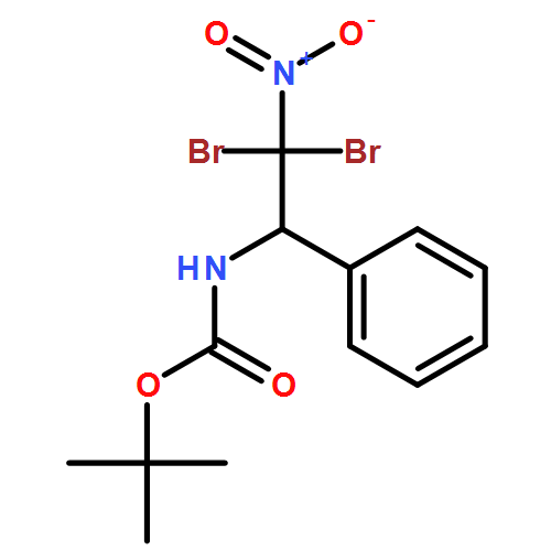 Carbamic acid, N-(2,2-dibromo-2-nitro-1-phenylethyl)-, 1,1-dimethylethyl ester 