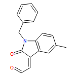 Acetaldehyde, 2-[1,2-dihydro-5-methyl-2-oxo-1-(phenylmethyl)-3H-indol-3-ylidene]-, (2Z)- 